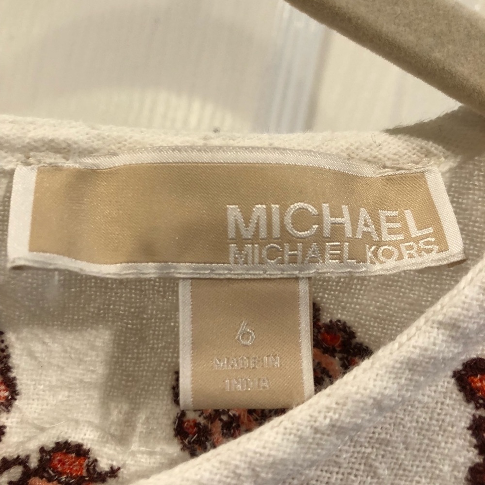Michael Kors White and Red pattern dress - Picture 2 of 2